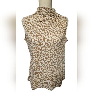 DKNY Ruched Neck Sleeveless Stretch Top Women's Approximate Size Medium